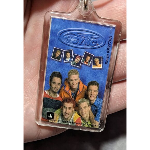 Vintage 90s NSYNC Collectible Picture Keychain - Picture 4 of 4
